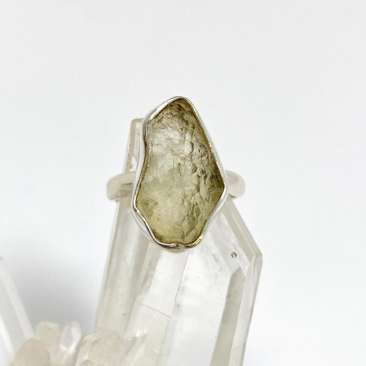 Libyan Desert Glass Ring Size 6 BTR-20