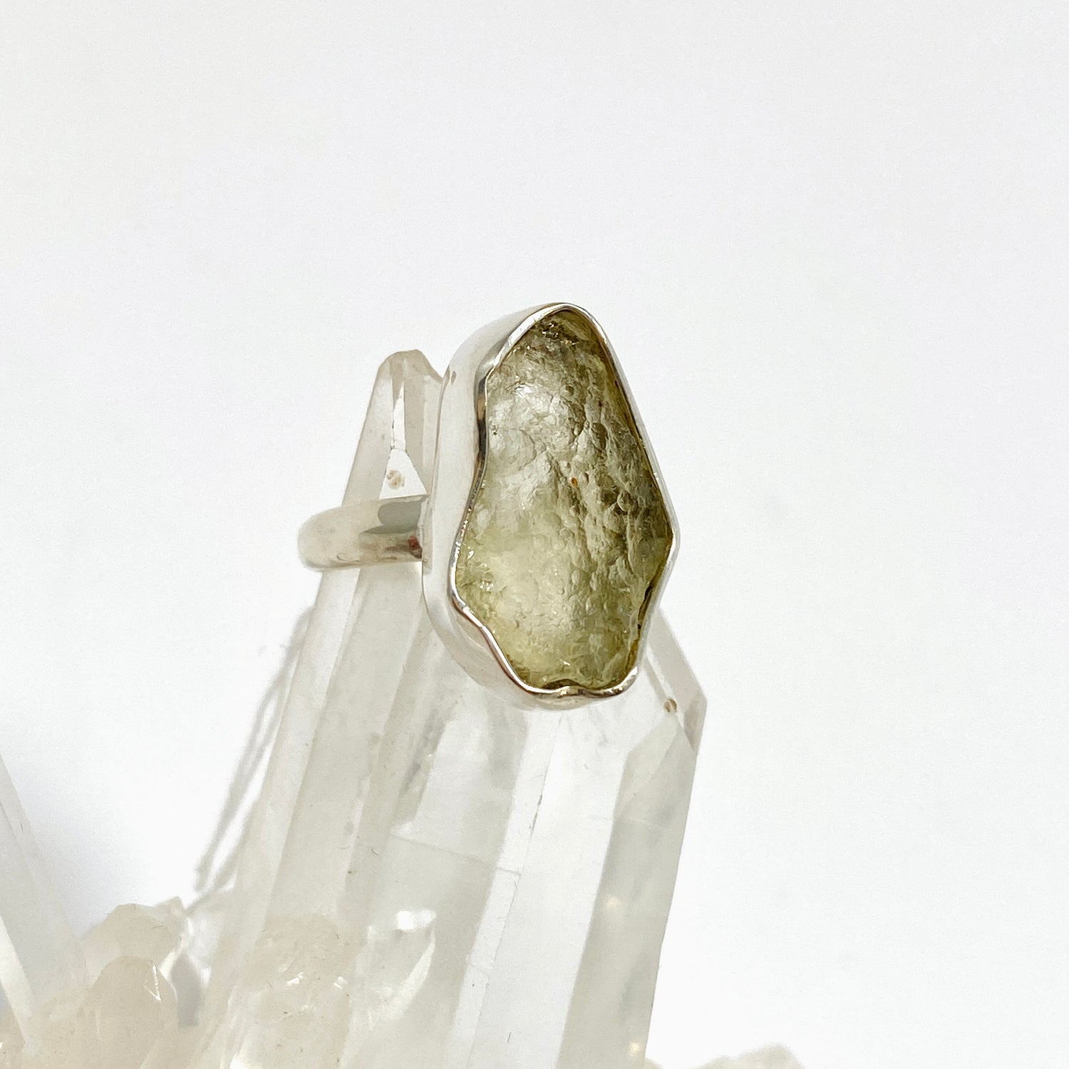 Libyan Desert Glass Ring Size 6 BTR-20