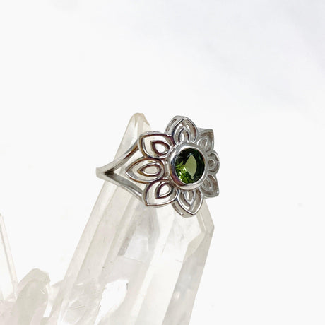 Lotus Moldavite Ring IVMR-01 - Nature's Magick