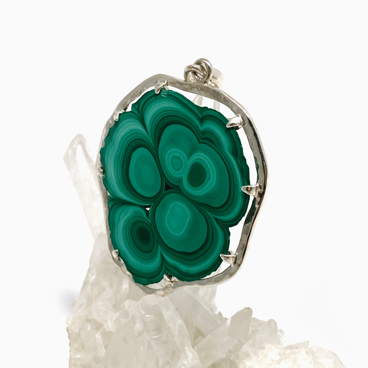 Malachite Freeform Slice Pendant BTP-78