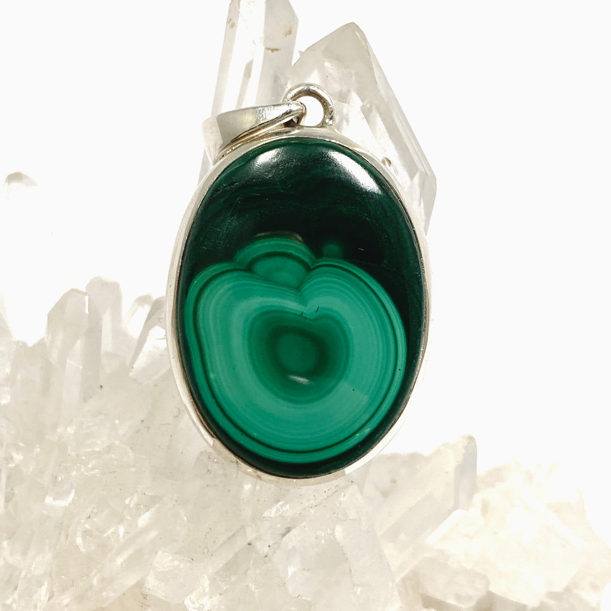 Malachite Oval Cabochon Pendant PPGJ1151