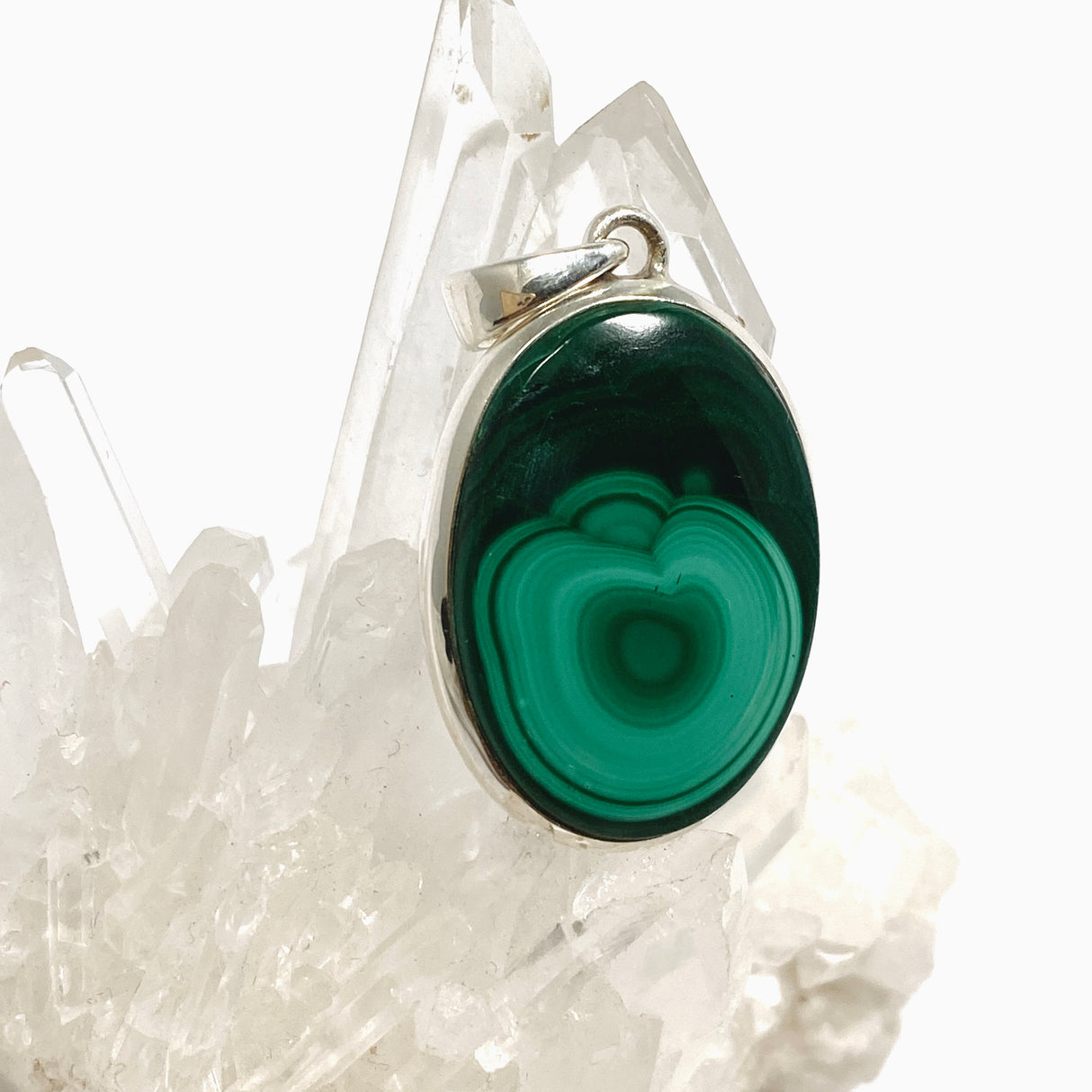 Malachite Oval Cabochon Pendant PPGJ1151