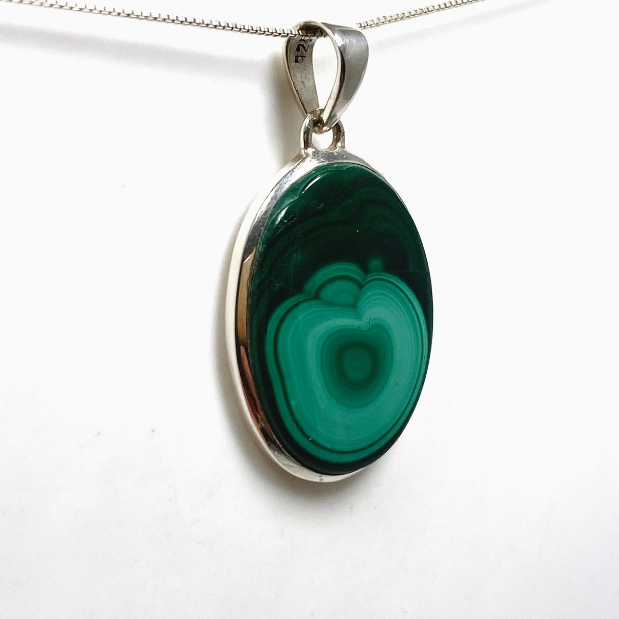Malachite Oval Cabochon Pendant PPGJ1151