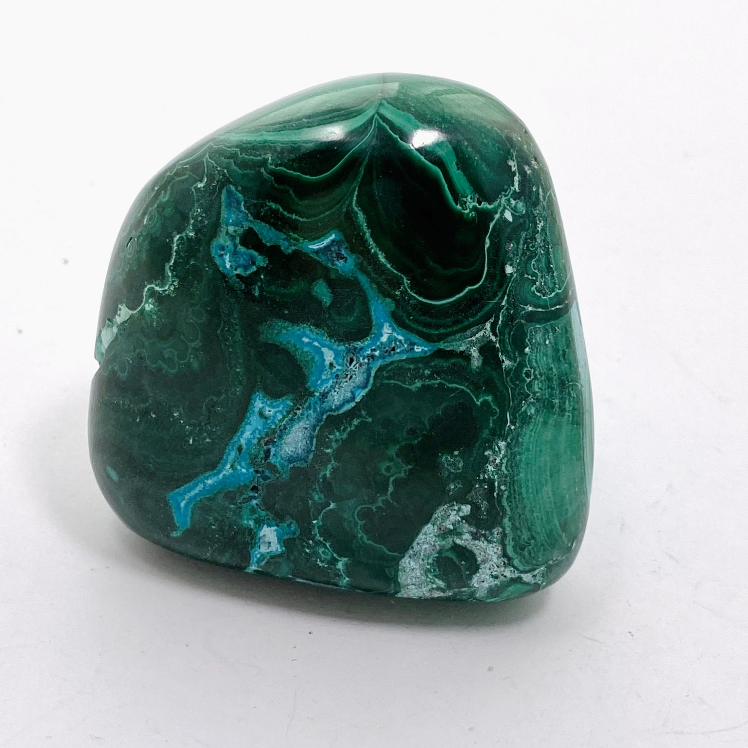Malacholla (Malachite and Chrysocolla) Polished Freeform - Congo CR3748