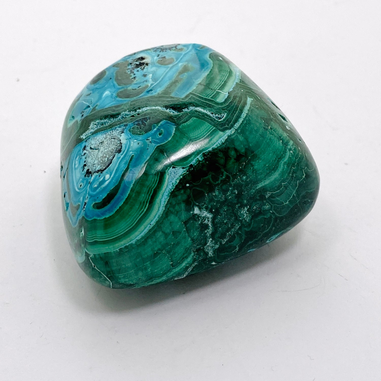 Malacholla (Malachite and Chrysocolla) Polished Freeform - Congo CR3748