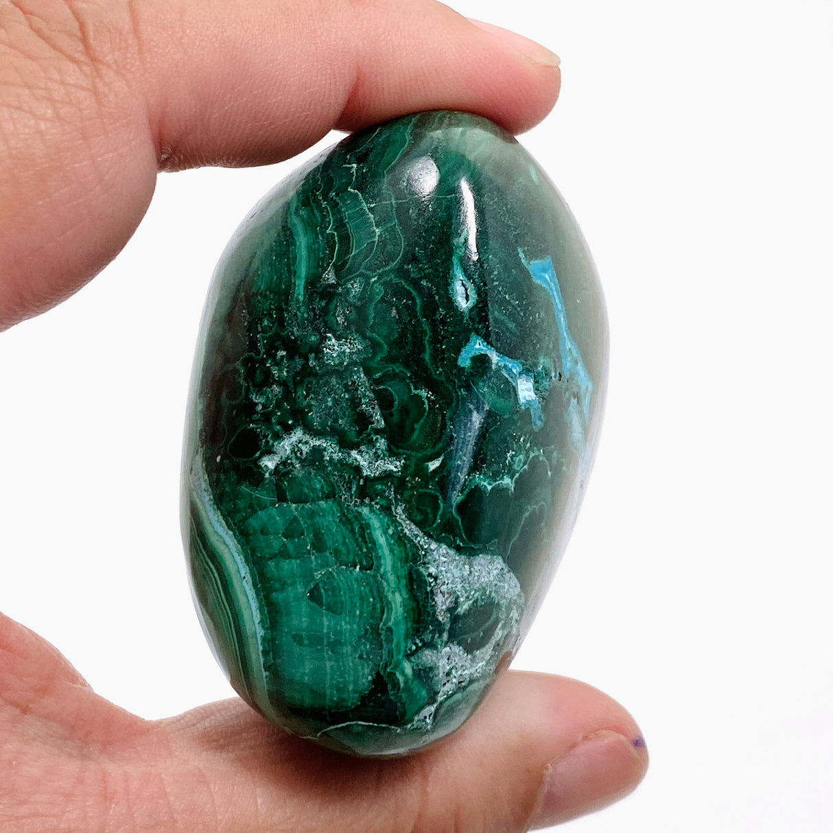Malacholla (Malachite and Chrysocolla) Polished Freeform - Congo CR3748