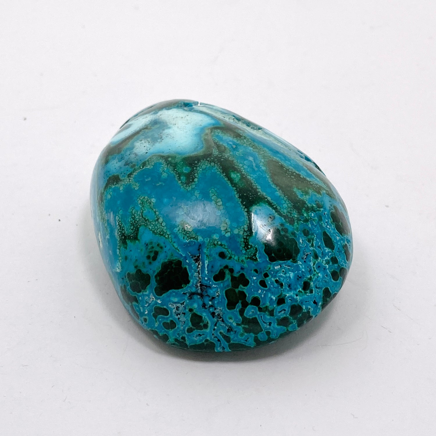 Malacholla (Malachite and Chrysocolla) Polished Freeform - Congo CR3750