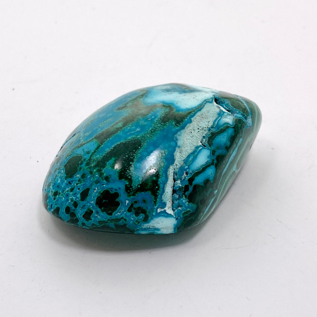 Malacholla (Malachite and Chrysocolla) Polished Freeform - Congo CR3750