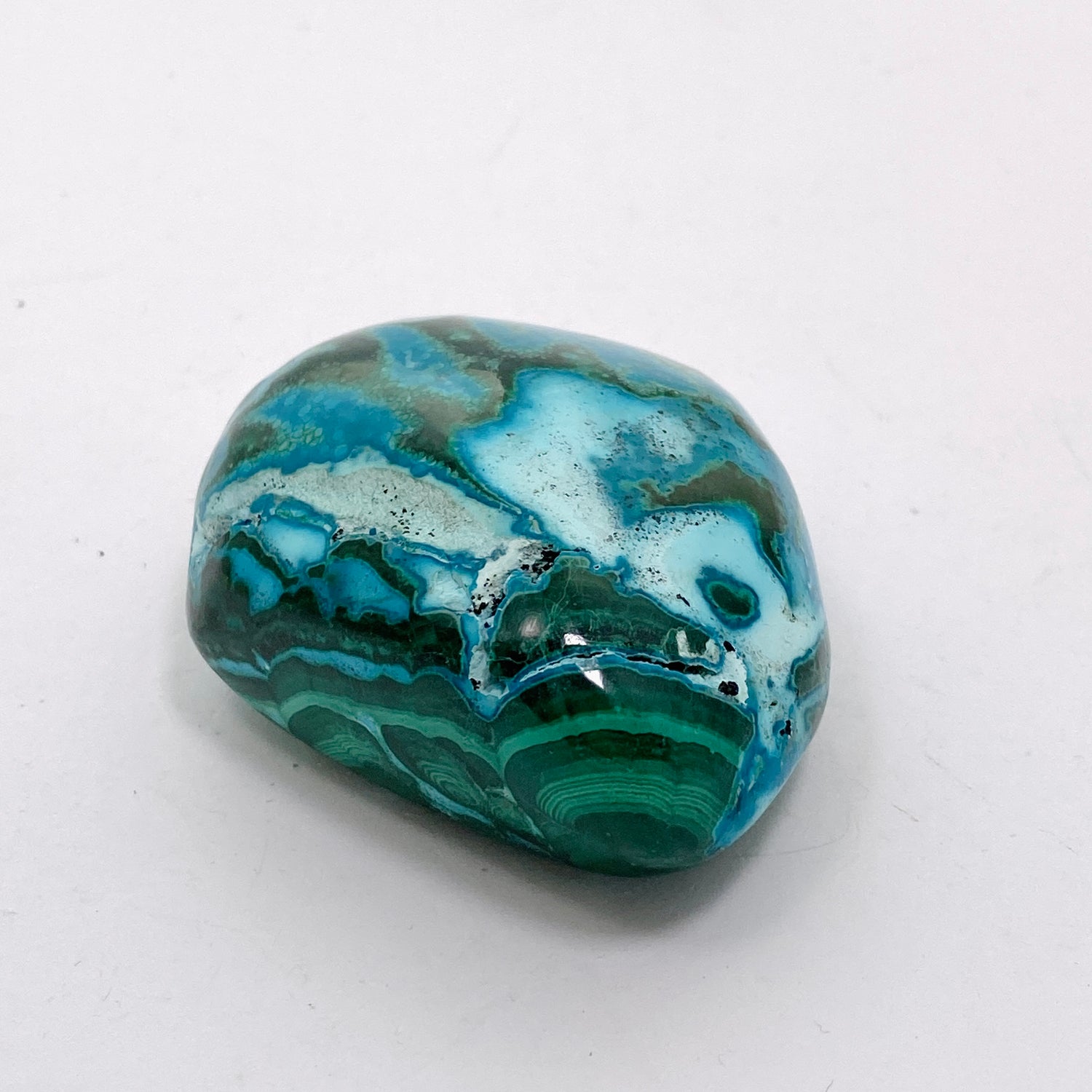 Malacholla (Malachite and Chrysocolla) Polished Freeform - Congo CR3750