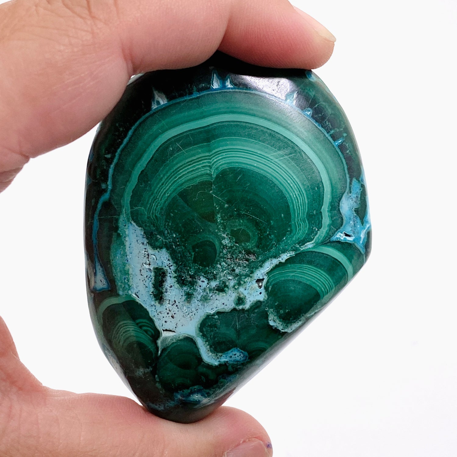 Malacholla (Malachite and Chrysocolla) Polished Freeform - Congo CR3750