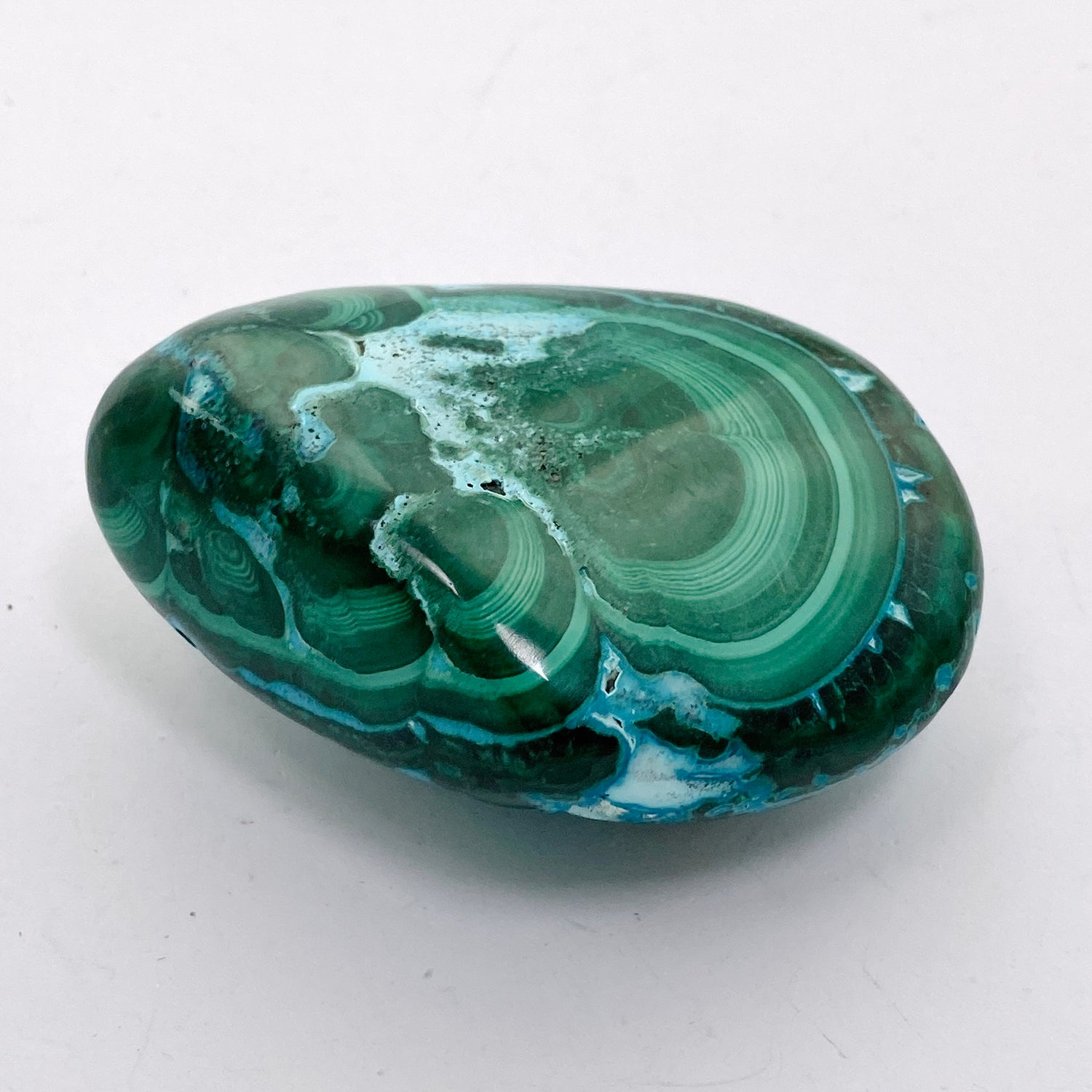 Malacholla (Malachite and Chrysocolla) Polished Freeform - Congo CR3750