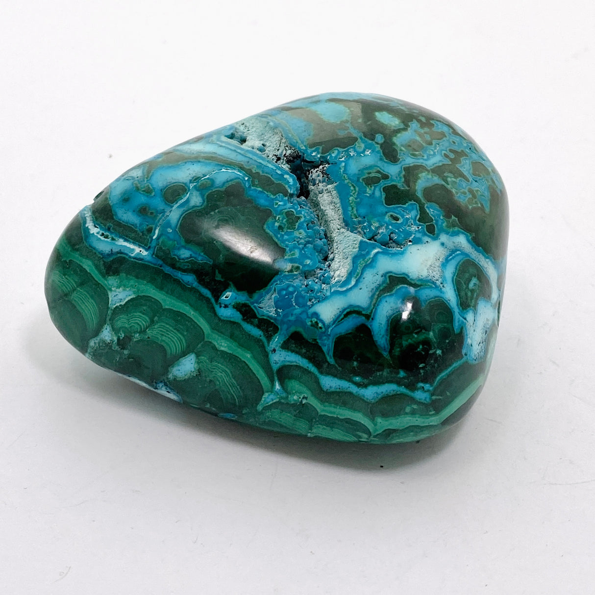 Malacholla (Malachite and Chrysocolla) Polished Freeform - Congo CR3751