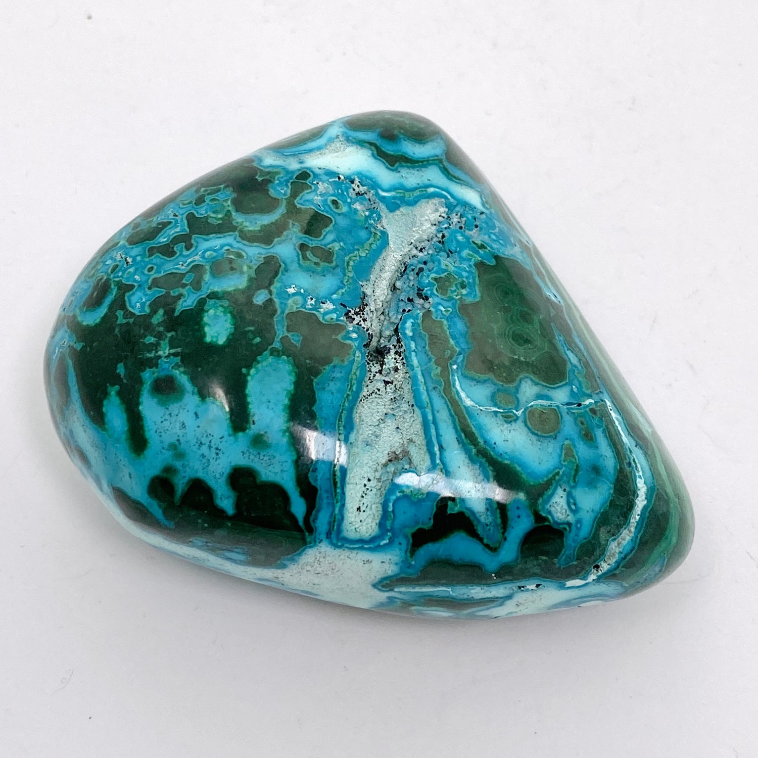 Malacholla (Malachite and Chrysocolla) Polished Freeform - Congo CR3751