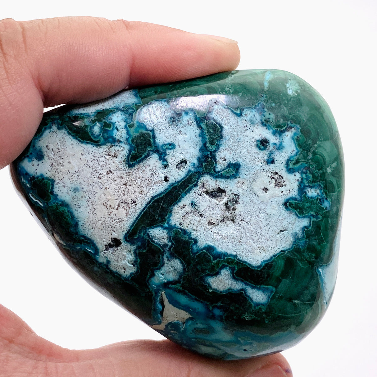 Malacholla (Malachite and Chrysocolla) Polished Freeform - Congo CR3751