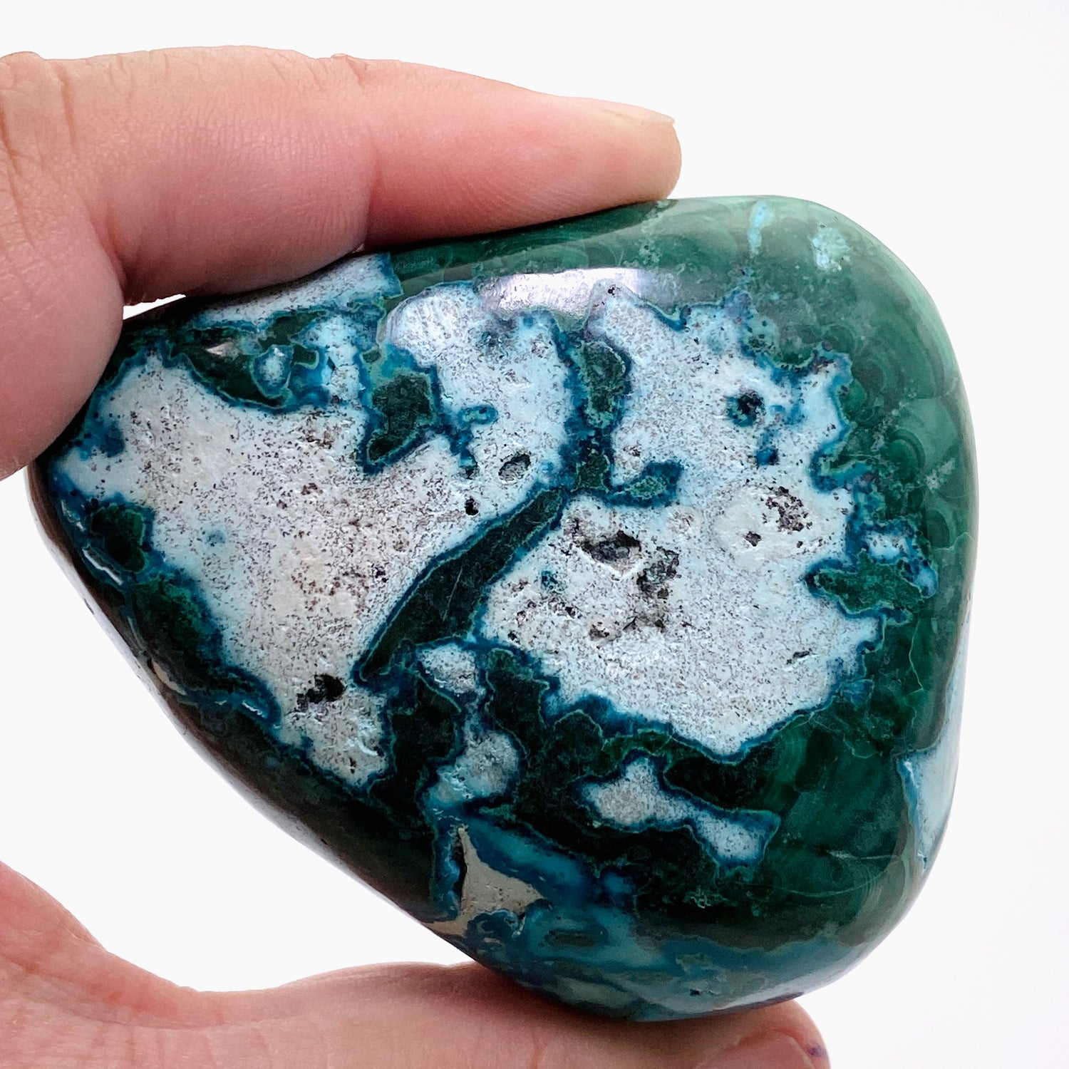 Malacholla (Malachite and Chrysocolla) Polished Freeform - Congo CR3751