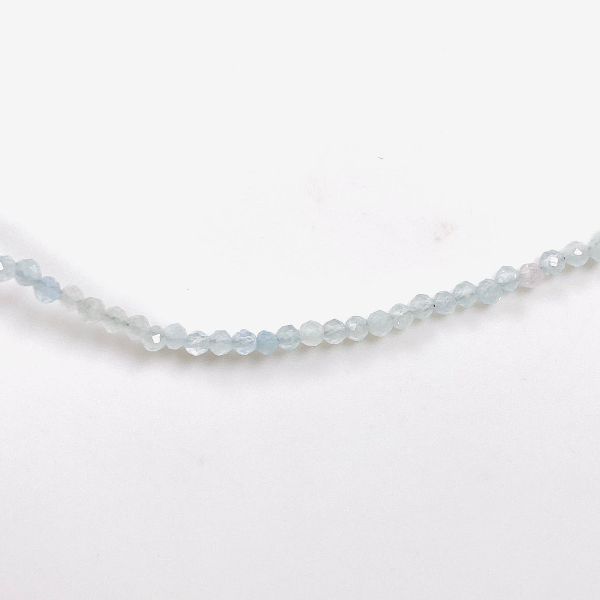Micro Bead Necklace - Aquamarine - Nature's Magick