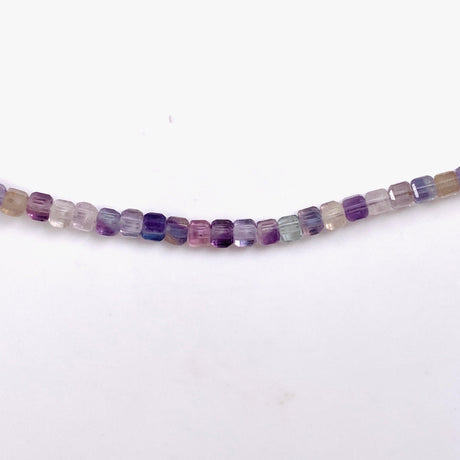 Micro Bead Necklace - Fluorite Square Beads - Nature's Magick