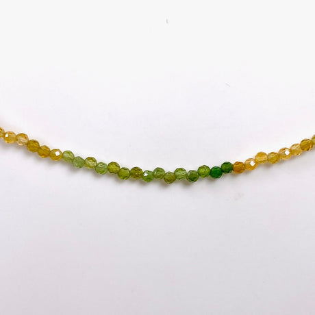Micro Bead Necklace - Green and Yellow Tourmaline - Nature's Magick