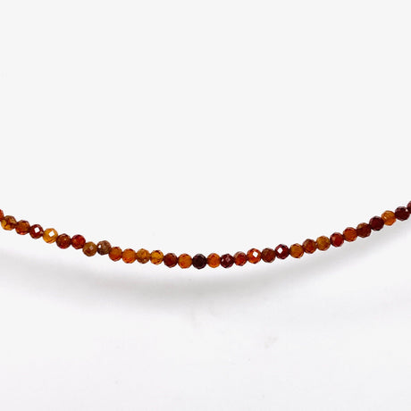 Micro Bead Necklace - Hessonite Garnet - Nature's Magick