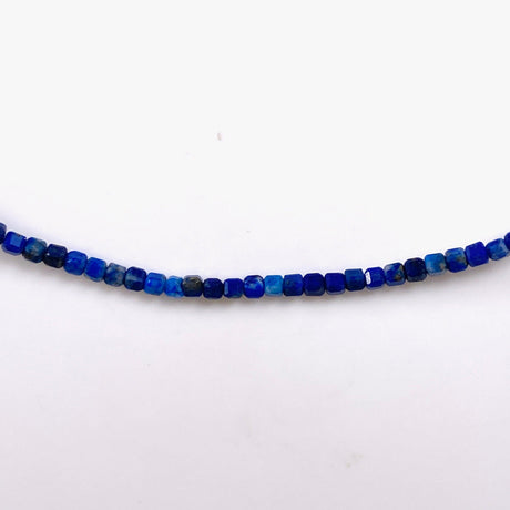 Micro Bead Necklace - Lapis Lazuli Square Beads - Nature's Magick