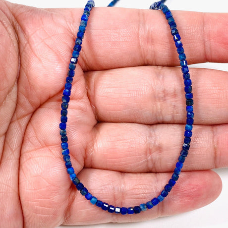 Micro Bead Necklace - Lapis Lazuli Square Beads - Nature's Magick