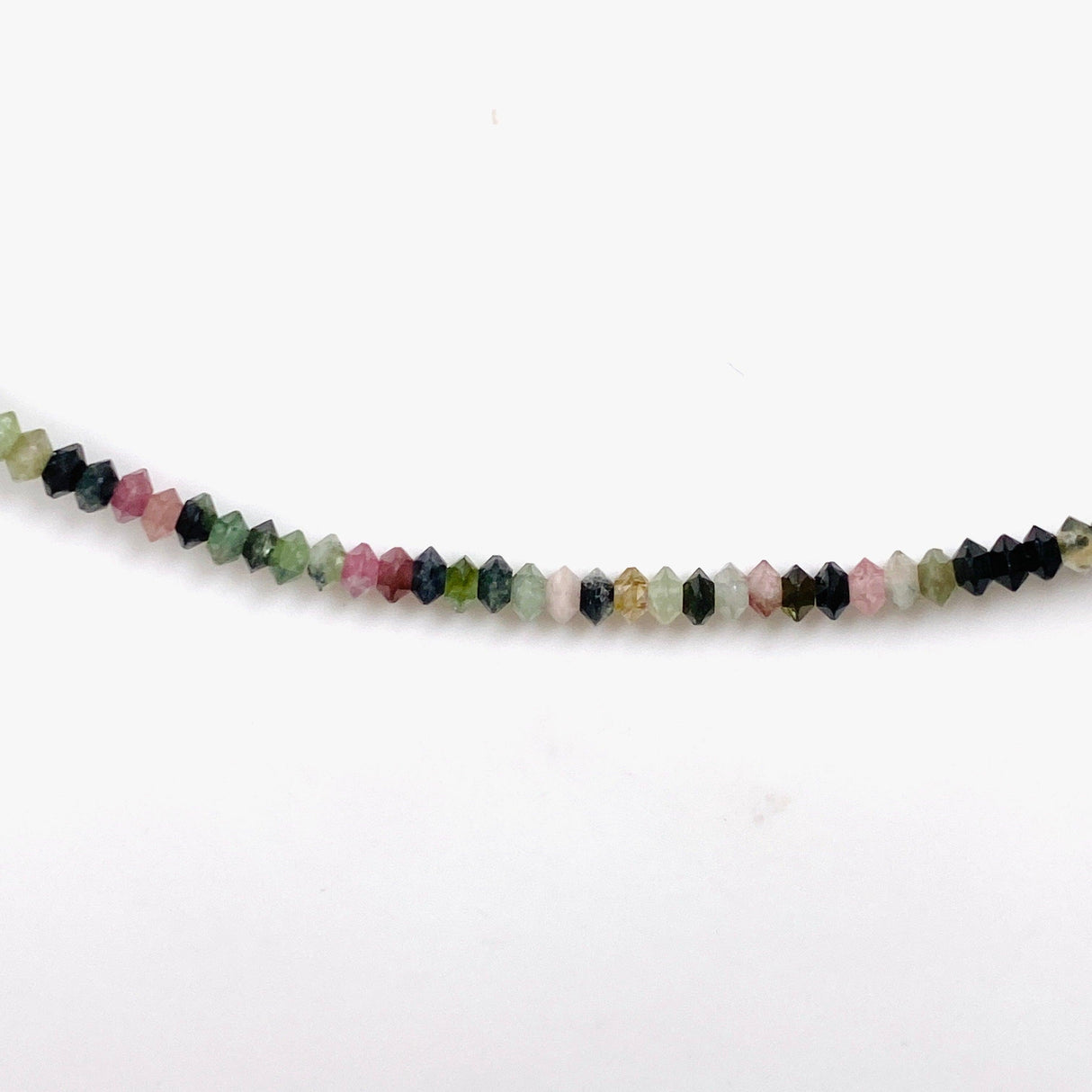 Micro Bead Necklace - Tourmaline (mixed colours) - Nature's Magick