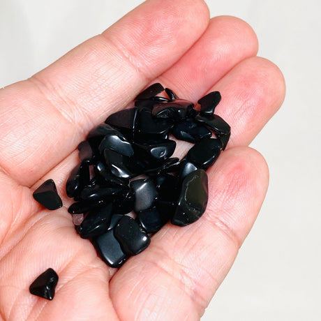 Mini Tumbled Stones (Chips) 50g - Black Onyx - Nature's Magick
