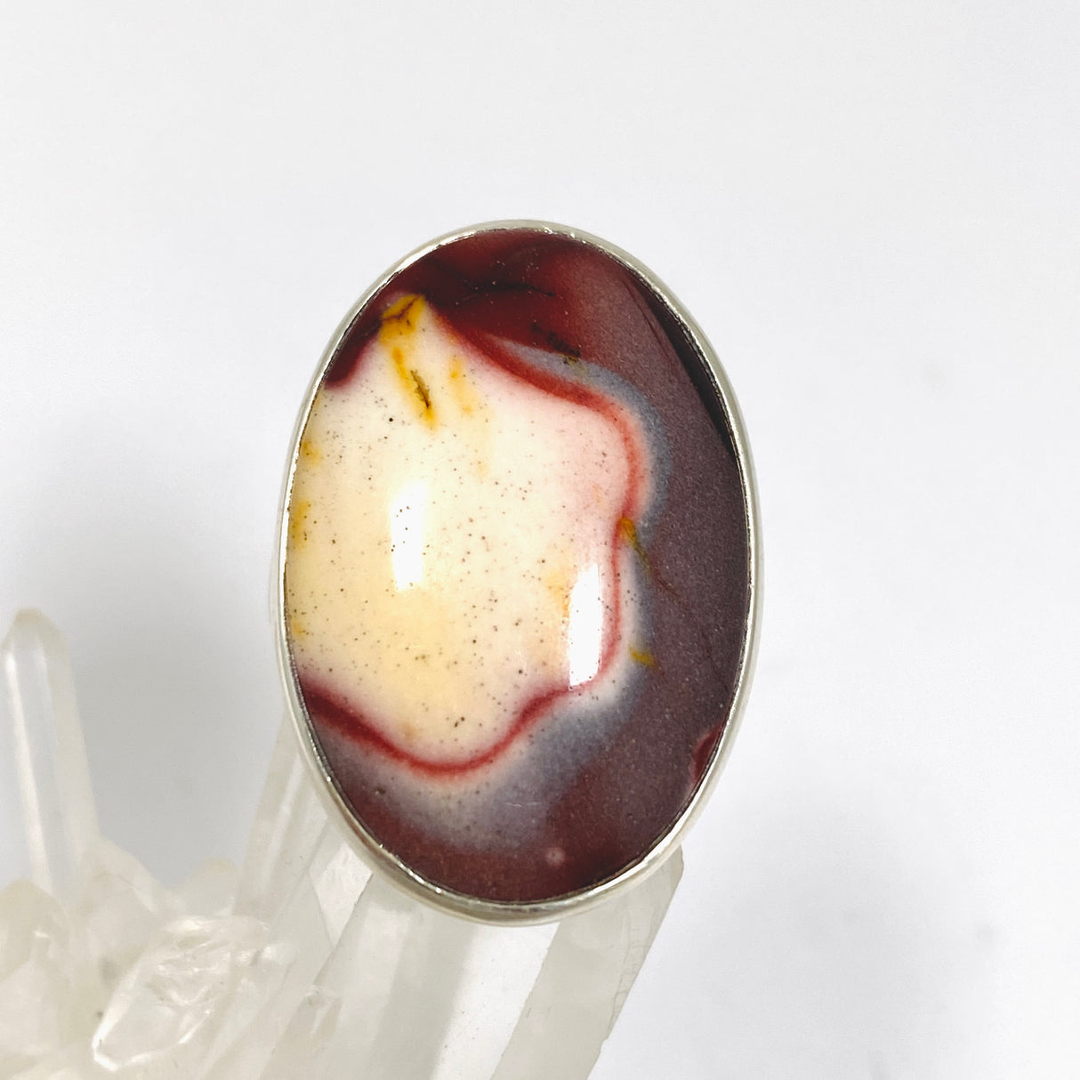 Mookaite Oval Cabochon Ring Size 9.5 PRGJ1039