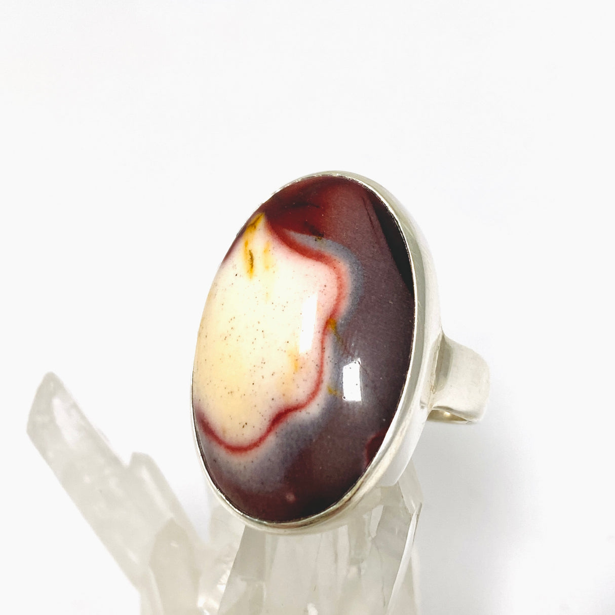 Mookaite Oval Cabochon Ring Size 9.5 PRGJ1039