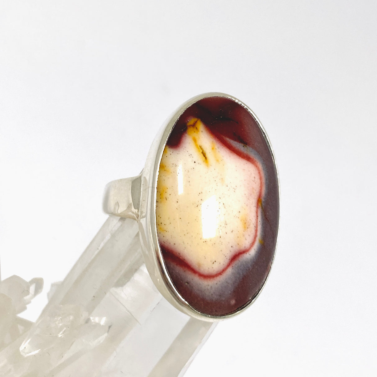 Mookaite Oval Cabochon Ring Size 9.5 PRGJ1039
