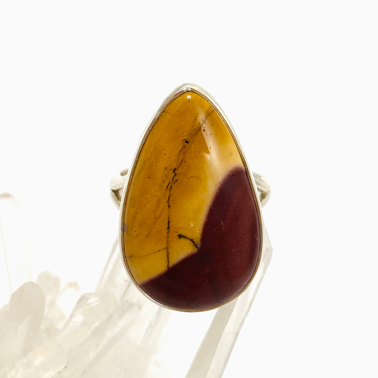 Mookaite Teardrop Cabochon Ring Size 9 KRGJ3391