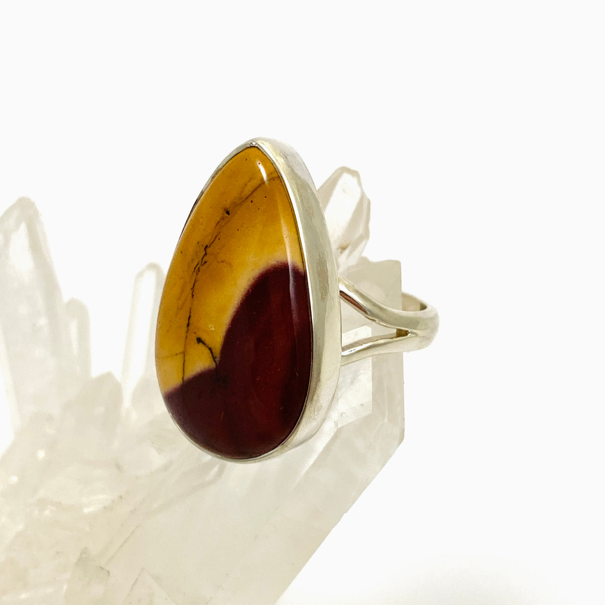 Mookaite Teardrop Cabochon Ring Size 9 KRGJ3391