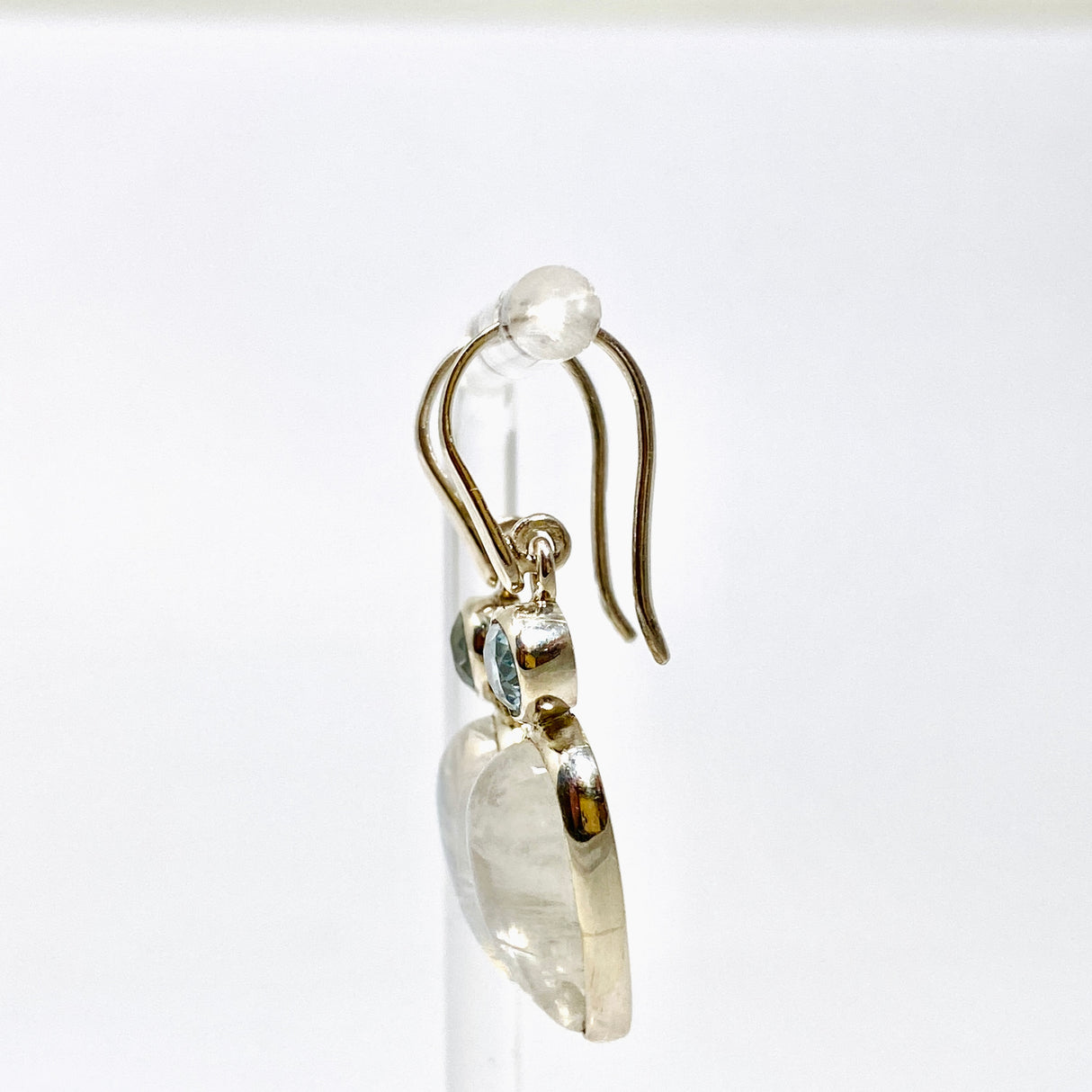 Moonstone and Blue Topaz Faceted Multi-stone Earrings PEGJ396