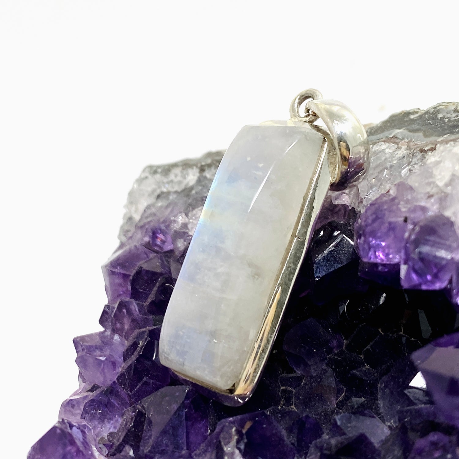 Moonstone Rectangular Cabochon Pendant THP-25