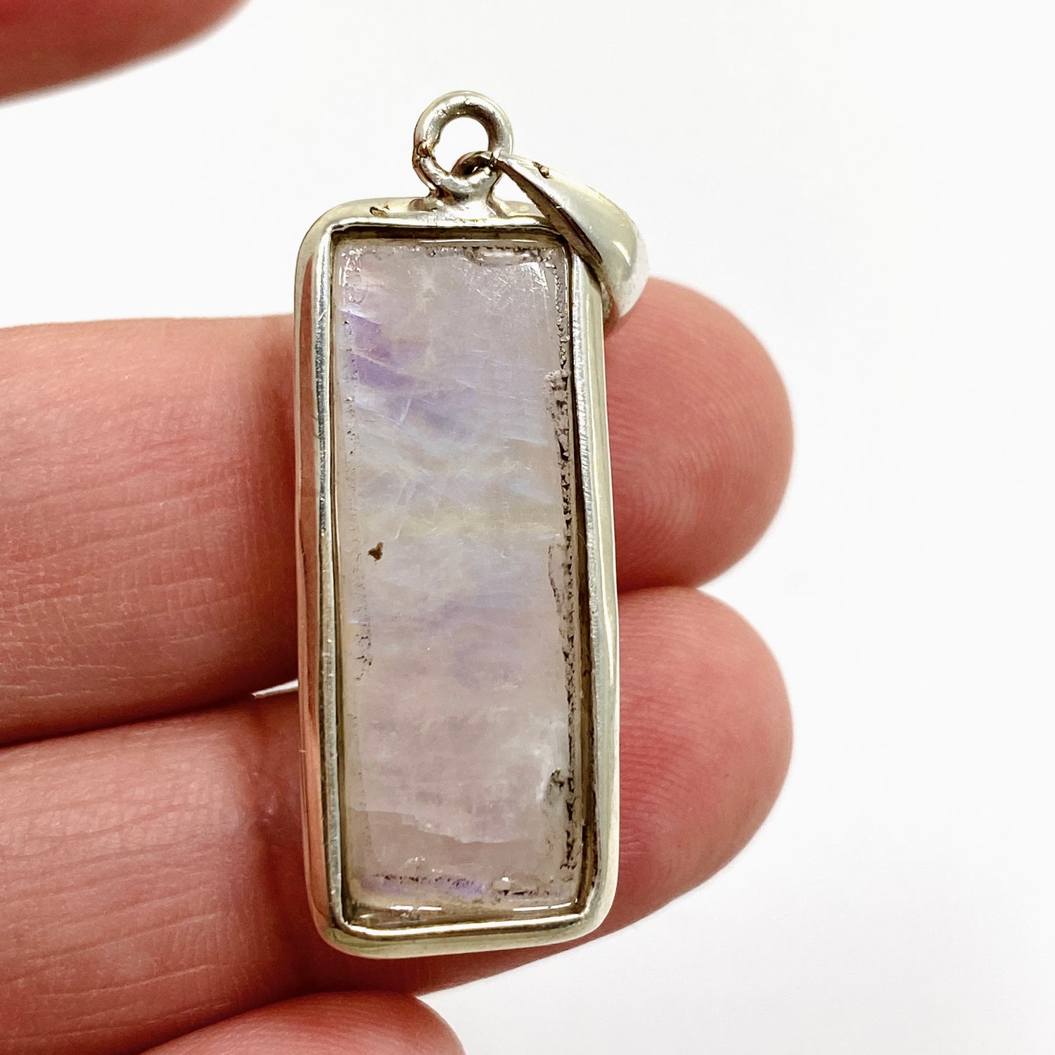 Moonstone Rectangular Cabochon Pendant THP-25