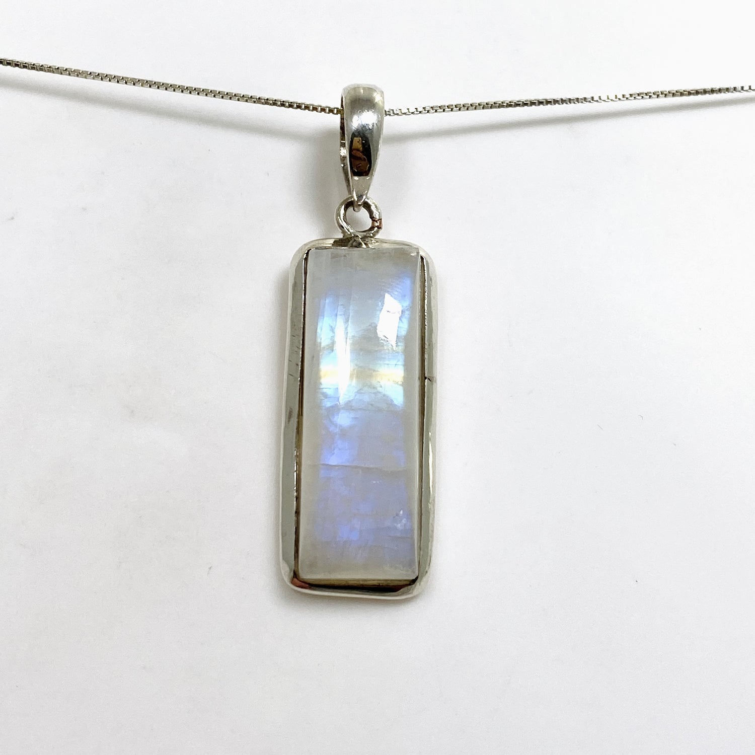 Moonstone Rectangular Cabochon Pendant THP-25