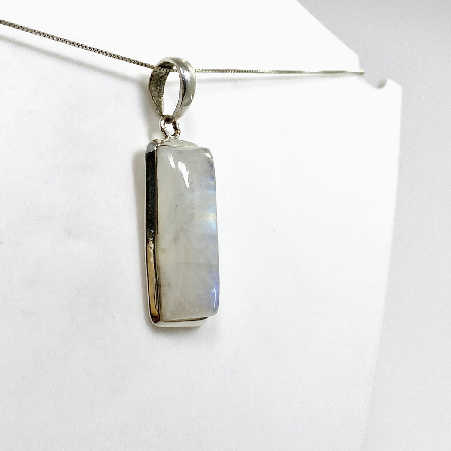 Moonstone Rectangular Cabochon Pendant THP-25