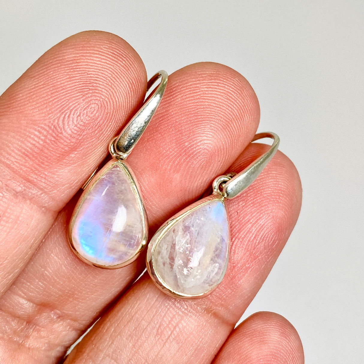 Moonstone Teardrop Cabochon Earrings PEGJ393