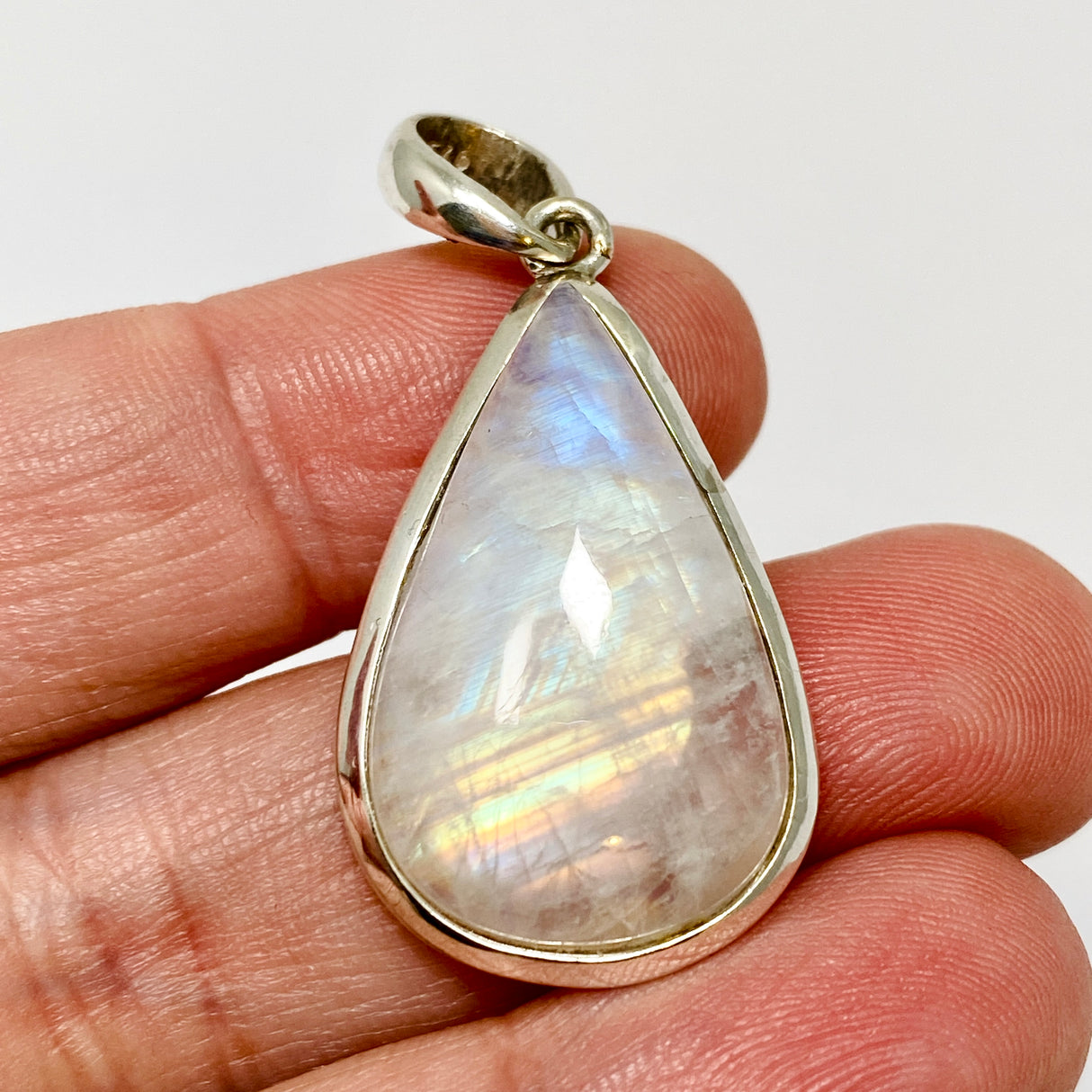 Moonstone Teardrop Cabochon Pendant THP-32