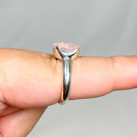 Morganite Faceted Oval Ring Size 9.5 PRGJ439 - Nature's Magick