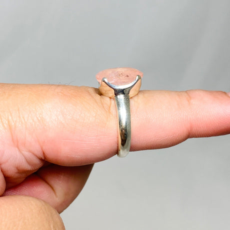Morganite Faceted Oval Ring Size 9 PRGJ440 - Nature's Magick