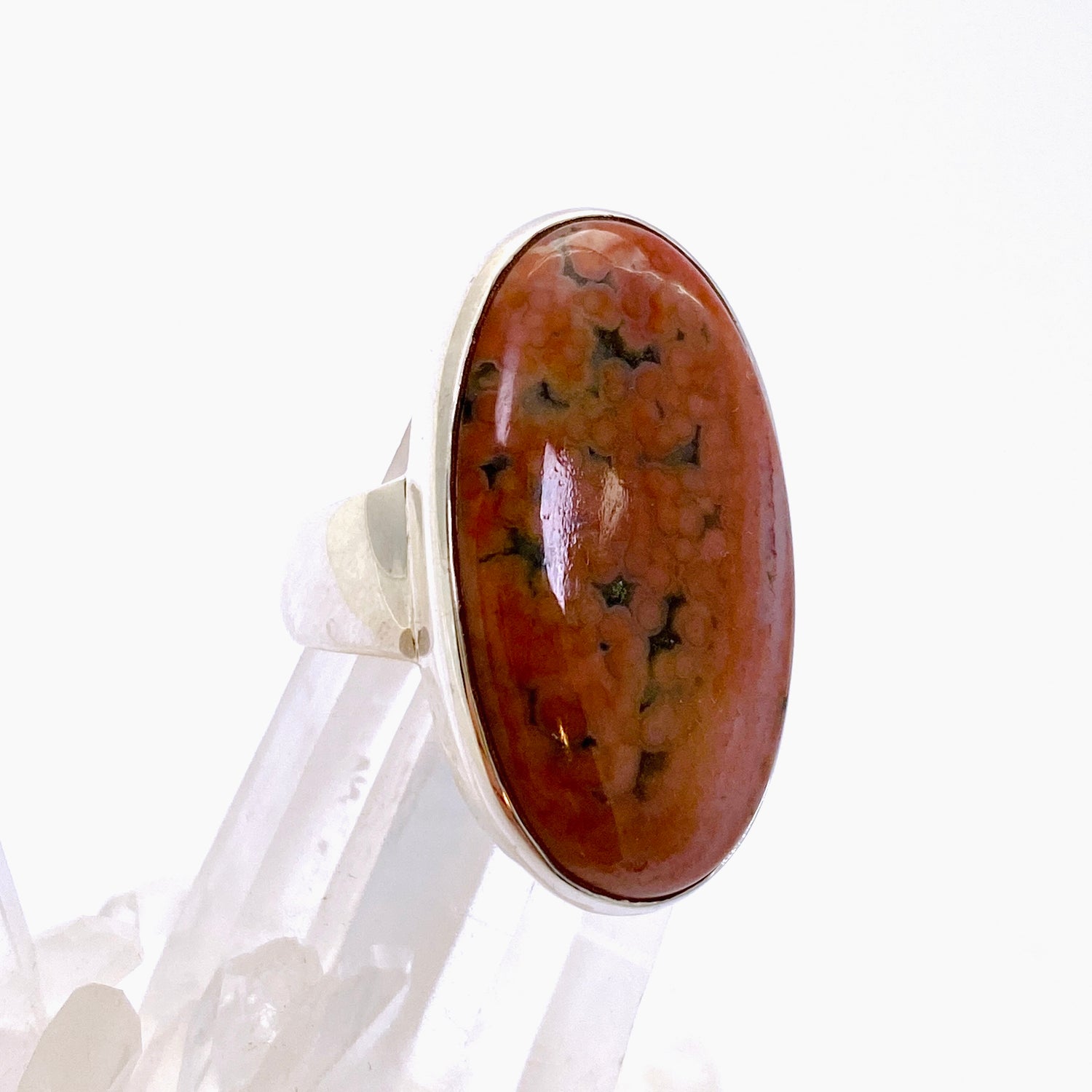 Ocean Jasper Oval Cabochon Ring Size 8 PRGJ850