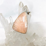Peach Scolecite Triangle Pendant KPGJ4524 - Nature's Magick