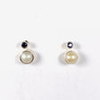 Pearl and Iolite studs S259-IO - Nature's Magick