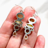 Pearl and Rutilated Quartz Multi-stone Earrings KEGJ1448 - Nature's Magick
