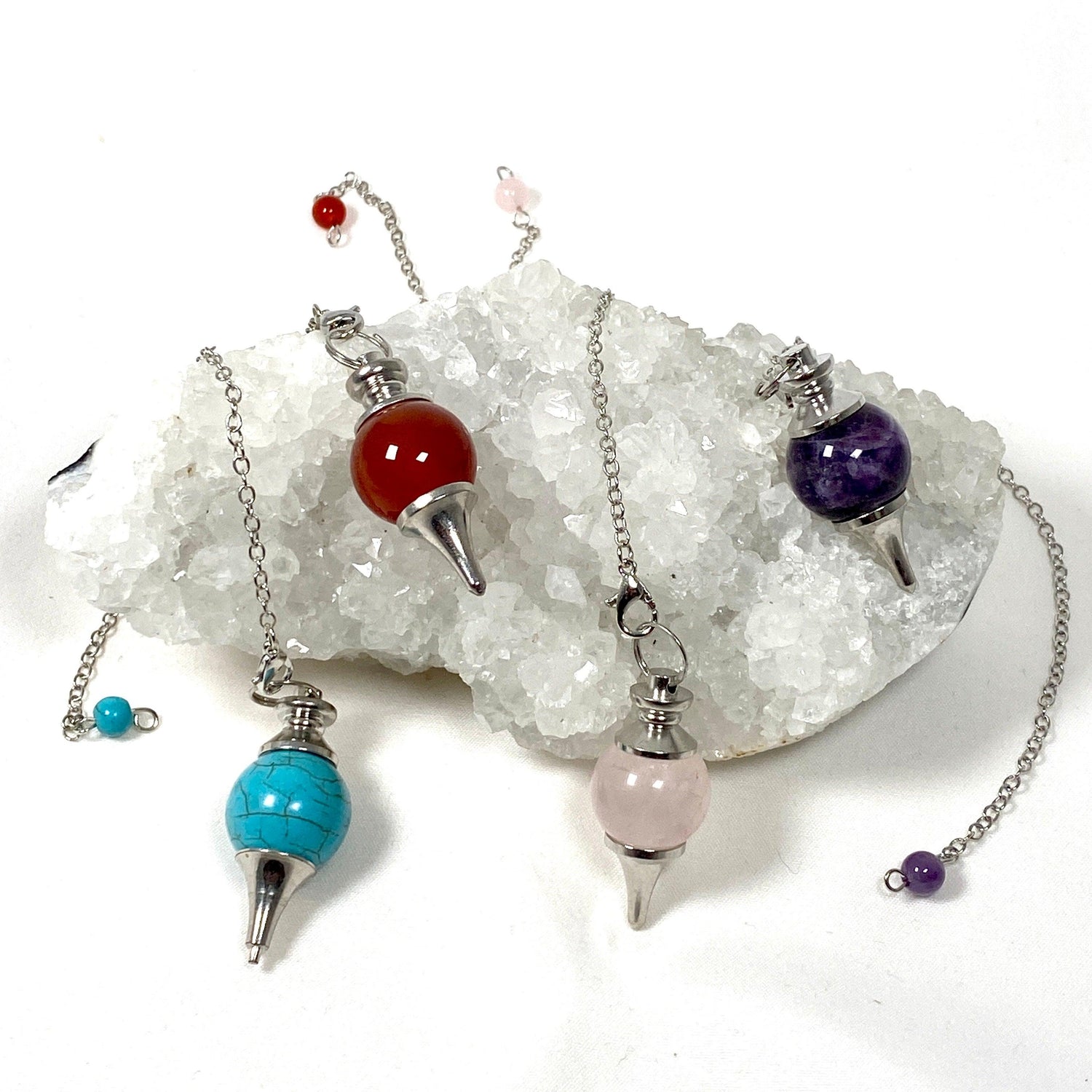 Pendulum- round gemstone PD1 - Nature's Magick