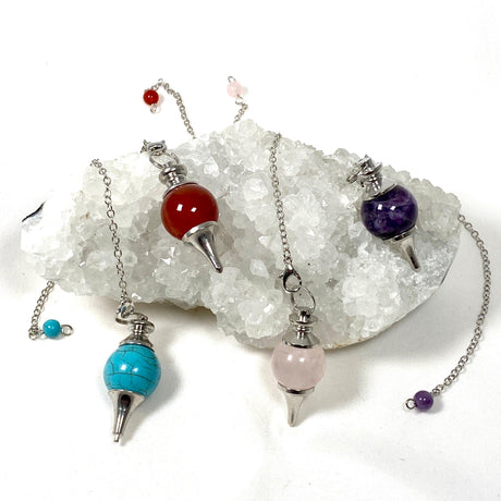 Pendulum- round gemstone PD1 - Nature's Magick