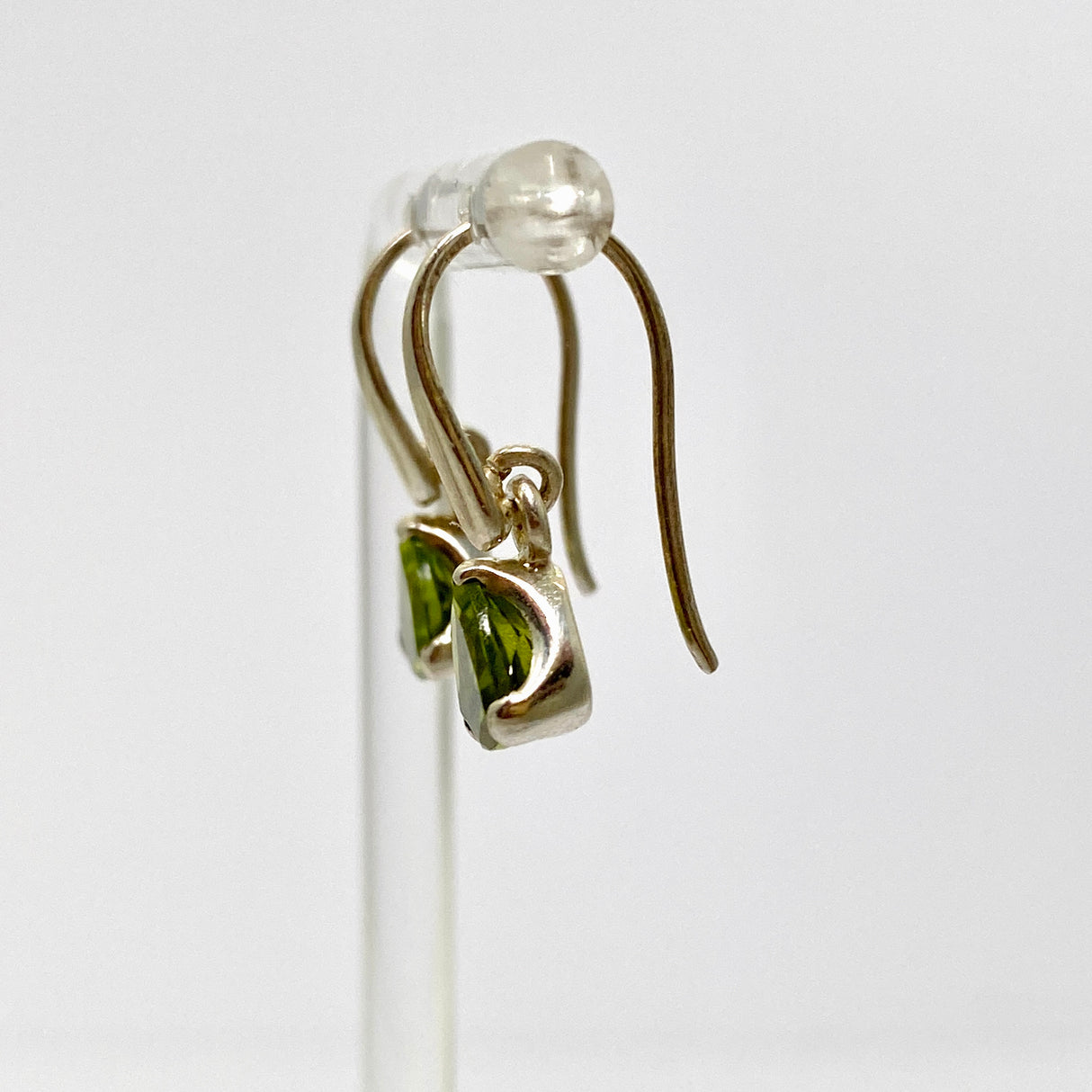 Peridot Trillion Faceted Earrings PEGJ188