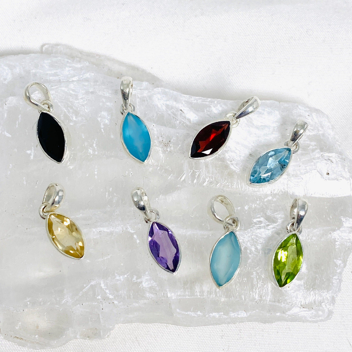 Petite Marquise Faceted Pendant G2126M - Nature's Magick