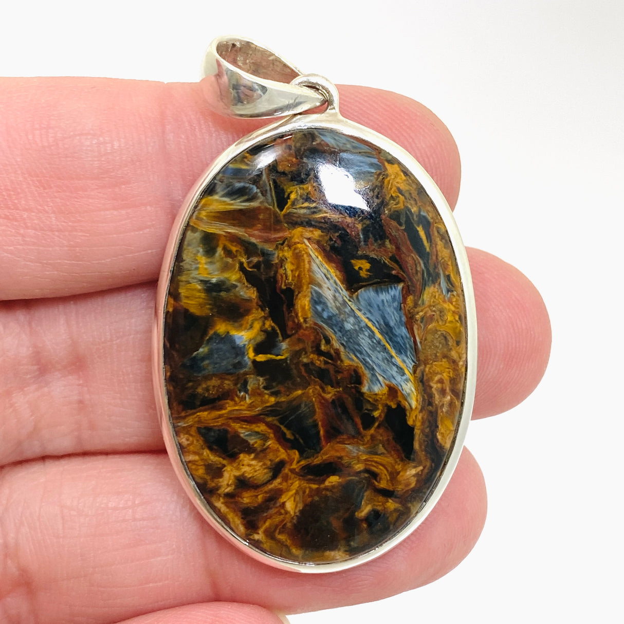 Pietersite Oval Cabochon Pendant PPGJ1058